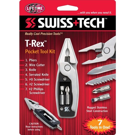 Swiss+Tech T-Rex Pocket Tool Kit MFTCSBL-TR